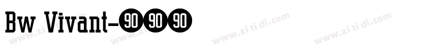 Bw Vivant字体转换